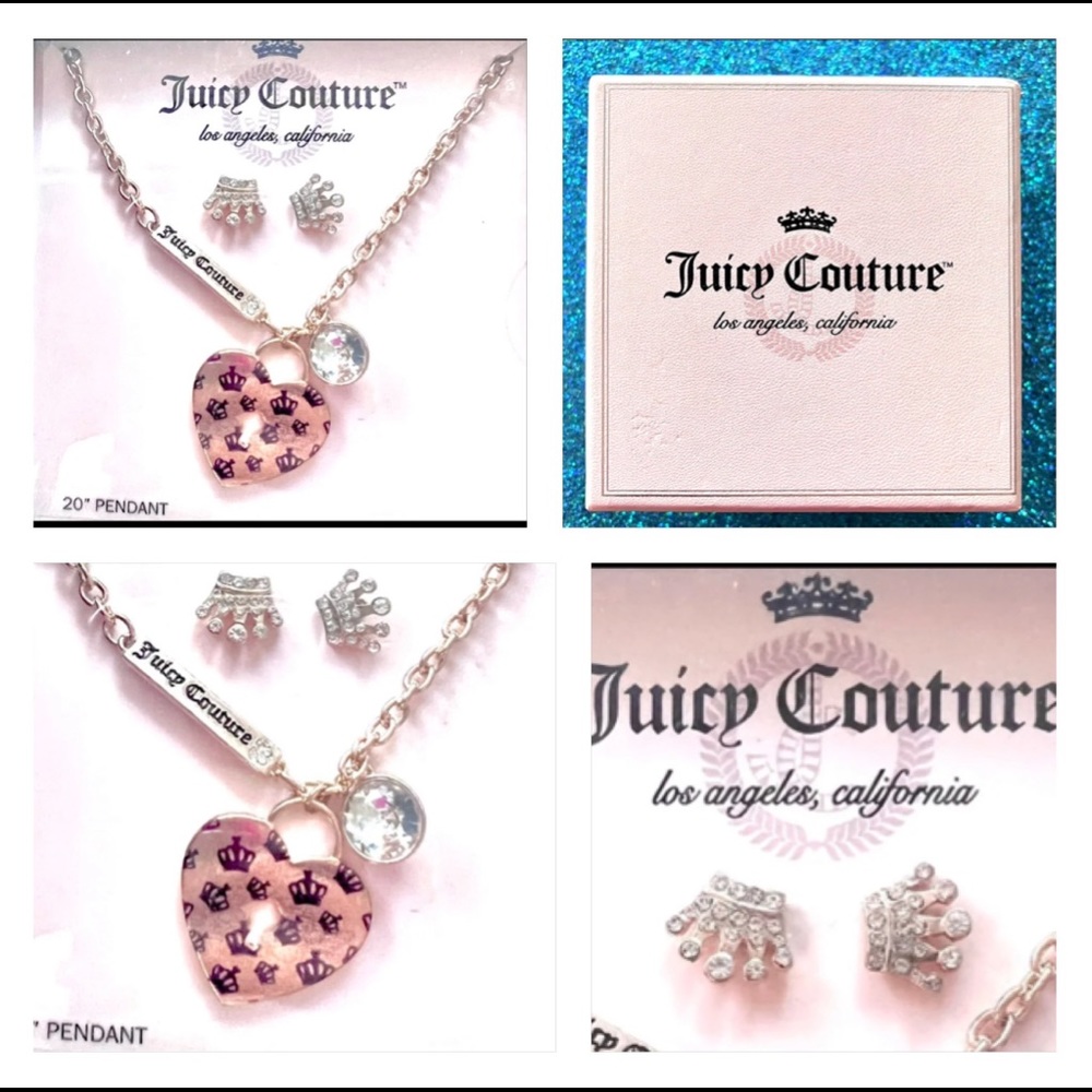 Juicy Couture Necklace and Earring Set